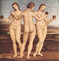 RAFFAELLO SANZIO (1483-1520) - Le tre grazie